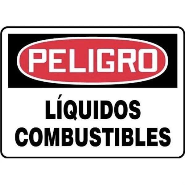 Accuform OSHA DANGER Safety Sign COMBUSTIBLE SHMCHL199XL - main